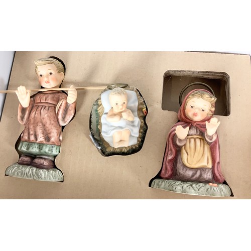 184 - 2 HUMMEL BOXED FIGURE GROUPS O HOLY NIGHT,  HUMMEL NATIVITY