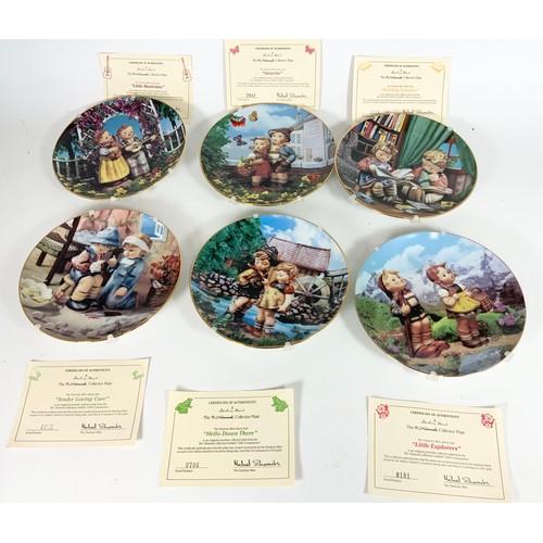 211 - GOEBEL HUMMEL COLLECTION PLATES , TRINKET BOX, BOXED BELL ETC