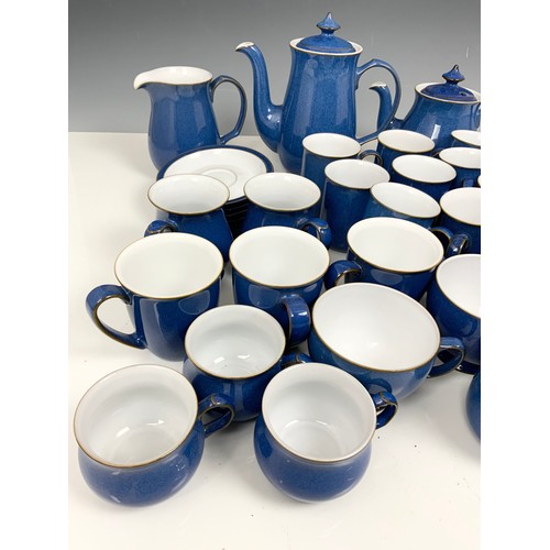 235 - LARGE QUANTITY OF DENBY BLUE GROUND TEA & COFFEE TABLEWARE