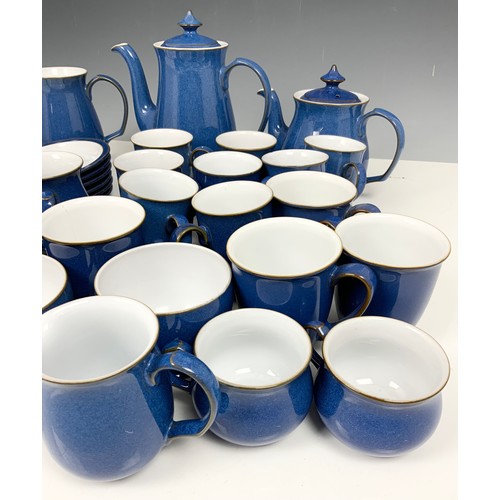 235 - LARGE QUANTITY OF DENBY BLUE GROUND TEA & COFFEE TABLEWARE