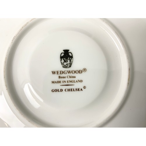 236 - WEDGWOOD GOLD CHELSEA TEA & COFFEE  TABLEWARE