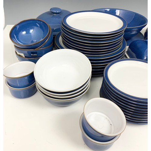 248 - LARGE QUANTITY OF DENBY BLUE GROUND DINNERWARE / TABLEWARE, 2 BOXES