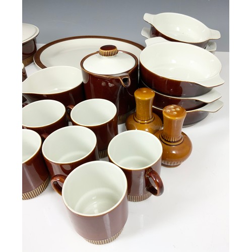 249 - QUANTITY OF POOLE POTTERY BROWN GLAZED TABLEWARE