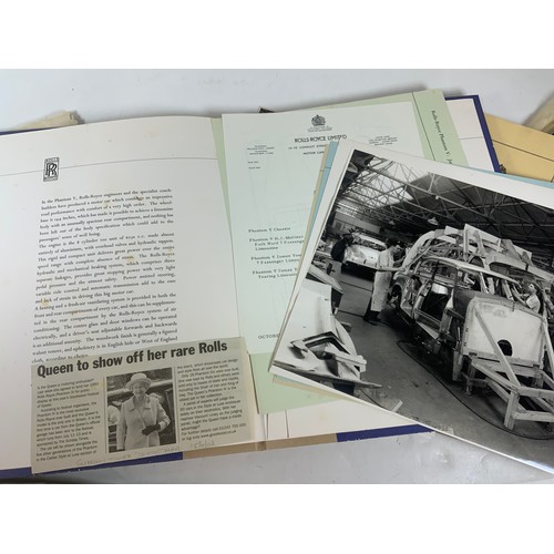 37 - QUANTITY OF INTERESTING ROLLS ROYCE EPHEMERA INCLUDING THE INTERIOR MIRROR FROM A VINTAGE ROLLS