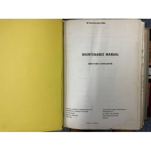 39 - QUANTITY OF CONCORDE AIRCRAFT MAINTENANCE MANUALS T/W WIRING DIAGRAM MANUAL