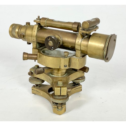 447 - BRASS THEODOLITE ON MOUNT