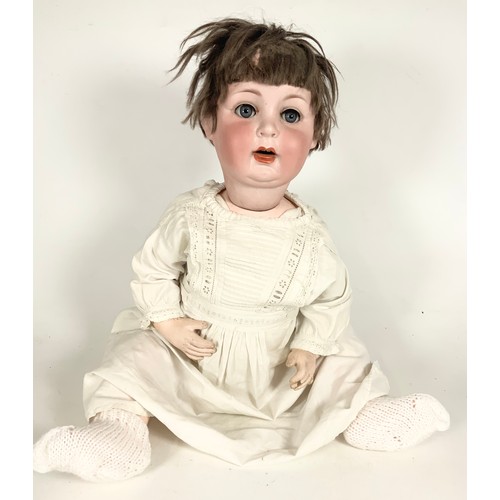 452 - 2 PORCELAIN HEAD DOLLS