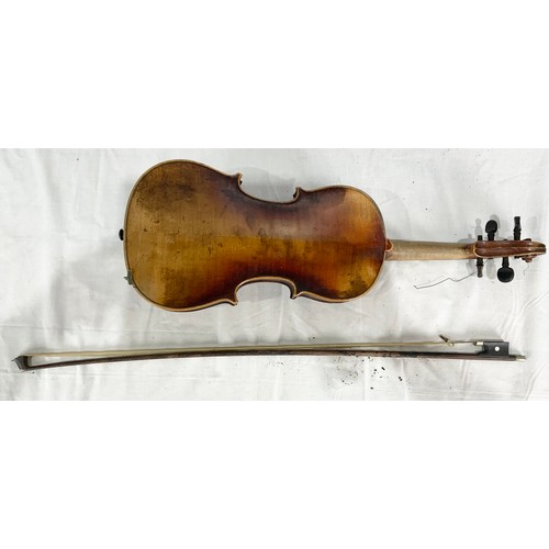 499 - CASED VIOLIN AND BOW