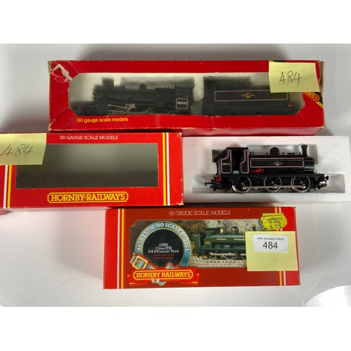 484 - 3 BOXED HORNBY MODELS. R857 BR IVATT CLASS 2, 46400, R186 J52 & R059 GWR PANNIER 2721 CLASS