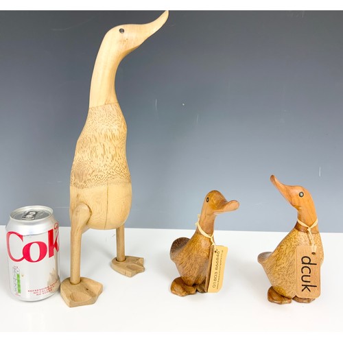 403 - VARIOUS WOODEN DUCK FIGURES