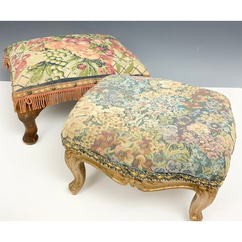 777 - 5 SMALL PADDED FOOTSTOOLS