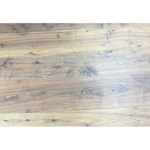 771 - LARGE PLANK TOP DINING TABLE, POSSIBLY CHERRYWOOD 320cm x 109cm