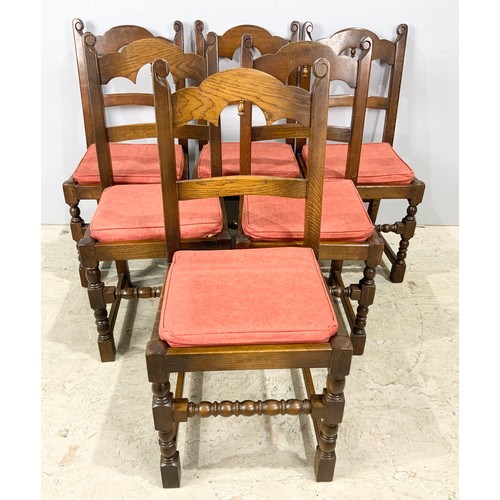 780 - SET OF SIX MORTUARY STYLE DINING CHAIRS