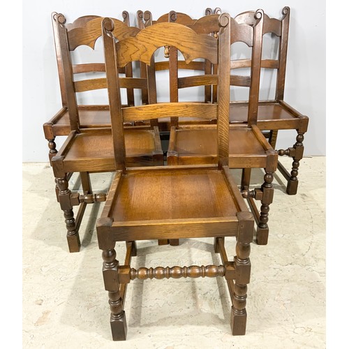 780 - SET OF SIX MORTUARY STYLE DINING CHAIRS