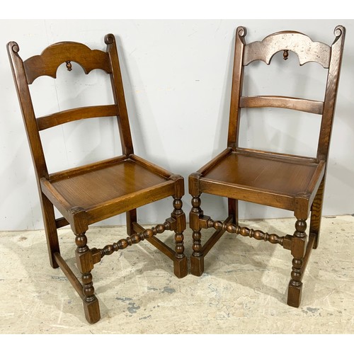 780 - SET OF SIX MORTUARY STYLE DINING CHAIRS