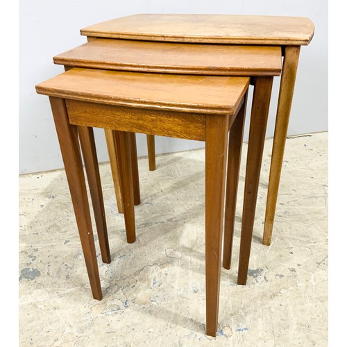 738 - NEST OF THREE  LATE CENTURY TABLES