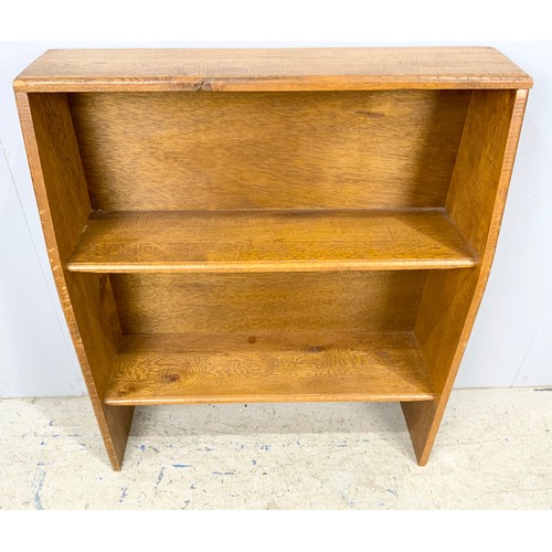 720 - SET OF OAK BOOKSHELVES 95cm TALL, WIDTH 78cm