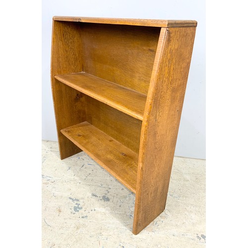 720 - SET OF OAK BOOKSHELVES 95cm TALL, WIDTH 78cm