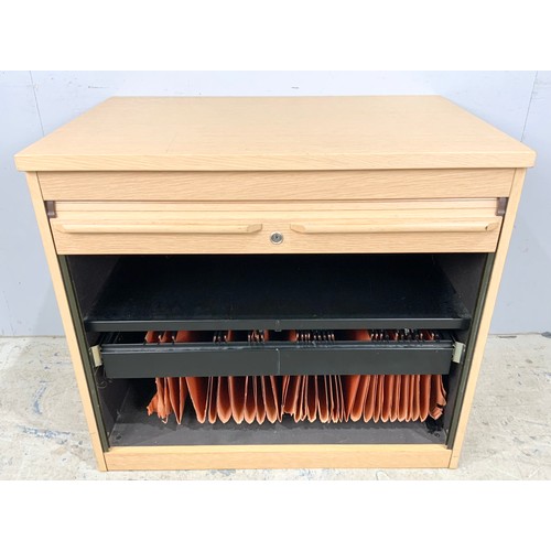 740 - TAMBOUR FRONT  FILING CABINET WIDTH 81cm