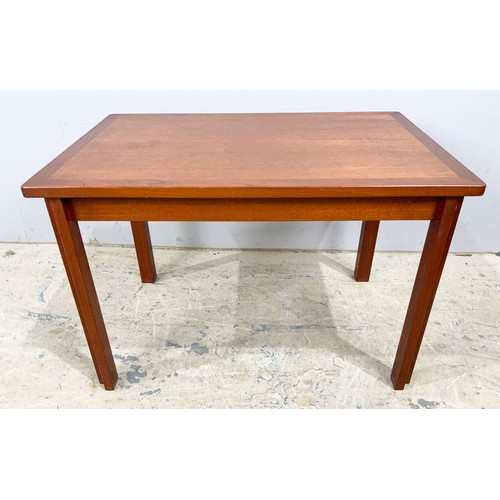 739 - LATE CENTURY DANISH OCCASIONAL TABLE 75cm x 50cm