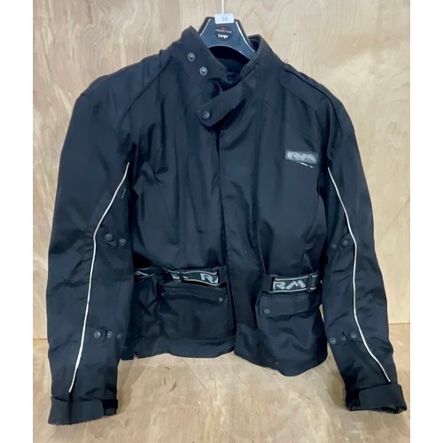 518 - RYAN MATTHEW MOTOR CYCLE JACKET - LARGE