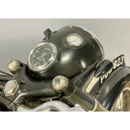 9 - AJS MODEL 16MS MOTORCYCLE PDD 823.  FIRST REGISTERED 1955