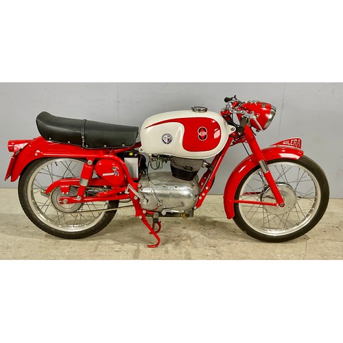 8 - GILERA ROSSA EXTRA MOTORCYCLE 325 XVN.  FIRST REGISTERED 1959