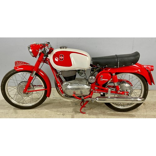 8 - GILERA ROSSA EXTRA MOTORCYCLE 325 XVN.  FIRST REGISTERED 1959