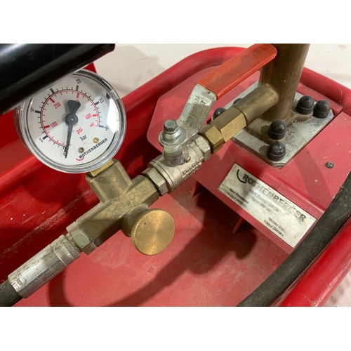 592 - BOSS PRESSURE TEST PUMP 60 BAR & A ROTHENBERGER TEST PUMP