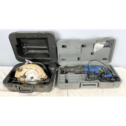 597 - BOXED DRAPER RECIPROCATING SAW  & A CASED SKILSAW