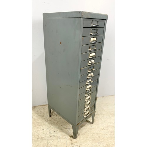 703 - 15 DRAW MULTI DRAW METAL CABINET 101cm TALL