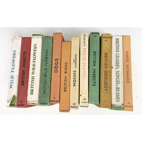 124 - COLLECTION OBSERVER BOOKS WITH 5 F WARNE BEATRIX POTTER BOOKS