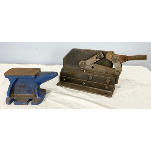 583 - BENCH ANVIL & BENCH GUILLOTINE