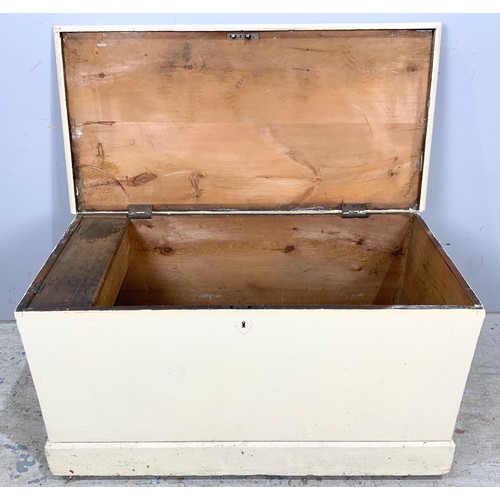 776 - PAINTED PINE BLANKET BOX WIDTH 102cm