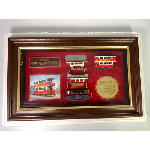 123 - MATCHBOX, ORIGINAL TRADE BOXED PRESTON TRAM CAR IN FRAME, 0868