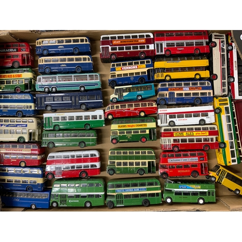 141 - TRAY OF 50 U/B EFE, OOC & SIMILAR BUSES & COACHES, A REAL MIX OF OPERATORS, EPOCHS, TYPES LIVERIES &... 