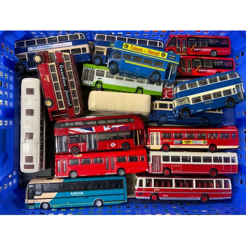 141 - TRAY OF 50 U/B EFE, OOC & SIMILAR BUSES & COACHES, A REAL MIX OF OPERATORS, EPOCHS, TYPES LIVERIES &... 