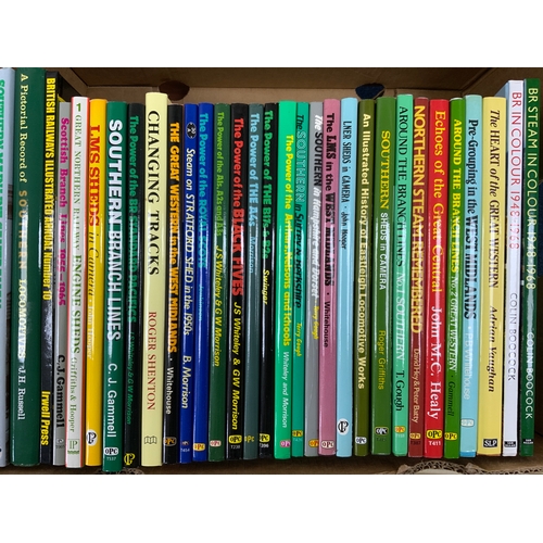 225 - BOX OF GOOD QUALITY BOOKS, OPC TITLES, SLP, STEAM EPOCH, POWER OF SERIES, LMS SHEDS, BRANCH LINES, H... 