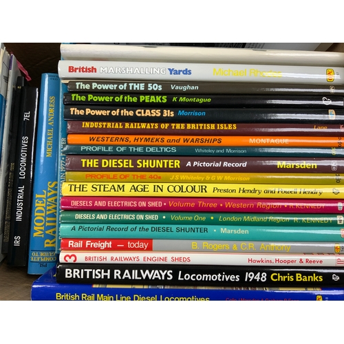 228 - SELECTION OF MODERN IMAGE, DIESEL RAILWAY BOOKS, OPC POWER OF DIESEL & ELECTRICS ON SHED ETC.