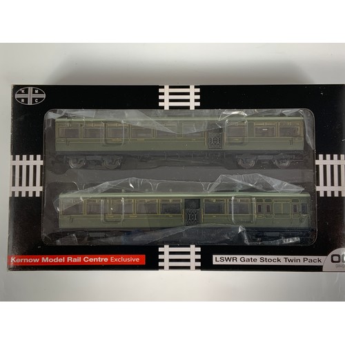 473 - KERNOW, BOXED LSWR GATE STOCK, SR OLIVE GREEN, K1001, APPEARS UNUSED