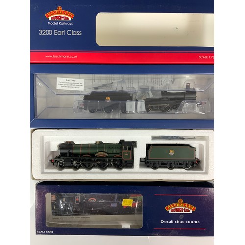 465 - GWR, 2 BOXED LOCOMOTIVES, BACHMANN 3200 CLASS 9028 BR BLACK, 21DCC READY & EARLY BACHMANN 31-778, GW... 