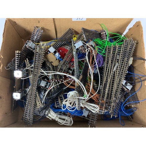 312 - N GAUGE MIXED RADIUS POINTS, 32 WITH POINT MOTORS, DOUBLE SLIP WITH 2 MOTORS, 5 POINTS & A CROSSOVER