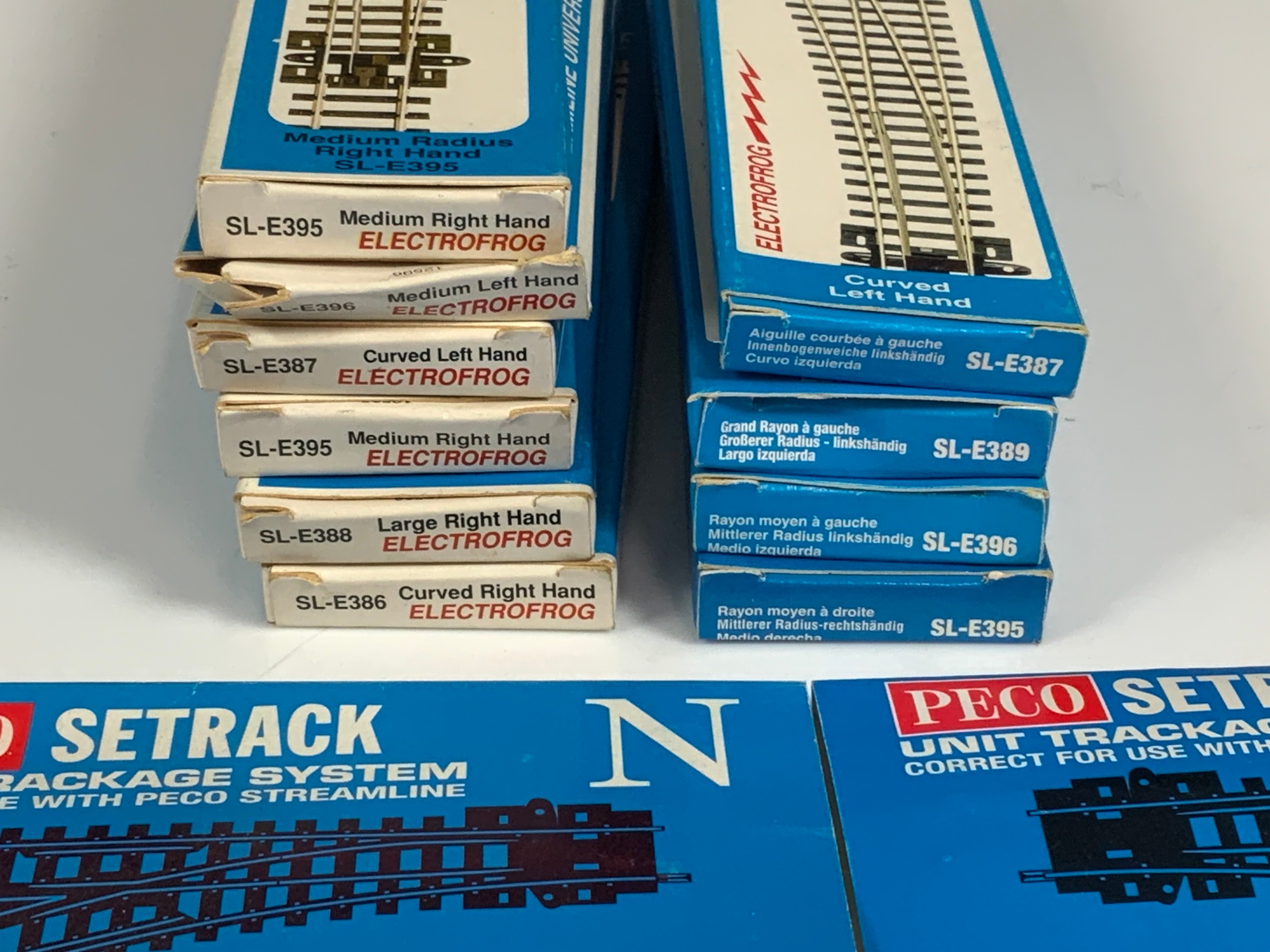 10 BOXED PECO POINTS, N GAUGE, EX-LAYOUT