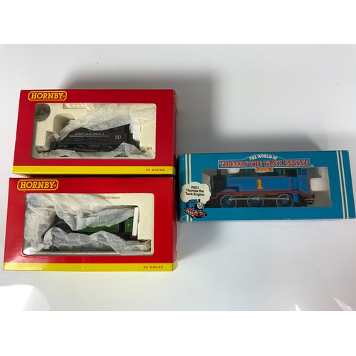 476 - HORNBY R351 THOMAS THE TANK ENGINE, R2439 SOUTHERN 0-4-0T INDUSTRIAL LOCOMOTIVE 7, & R2597 CLASS 0F ... 