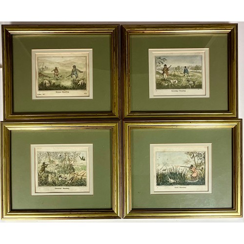 44 - SET OF FOUR 19TH CENTURY FRAMED HENRY ALKEN SHOOTING PRINTS (4)