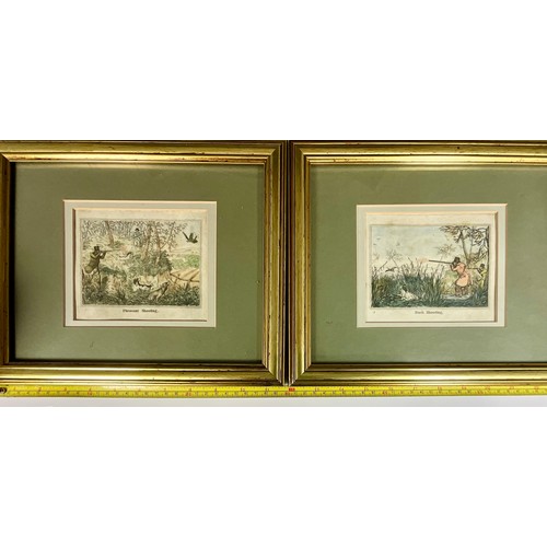 44 - SET OF FOUR 19TH CENTURY FRAMED HENRY ALKEN SHOOTING PRINTS (4)