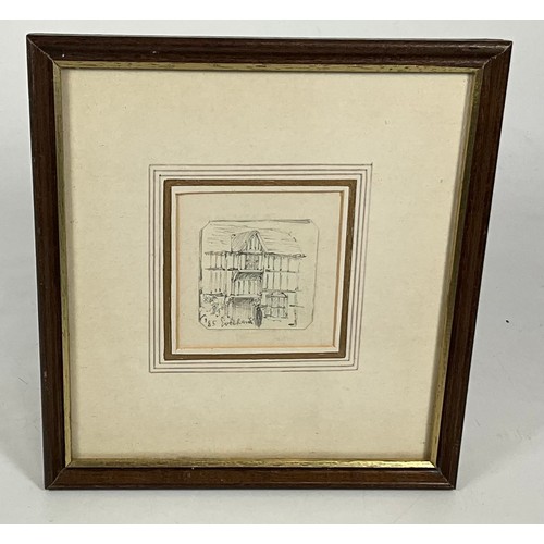 58 - OLIVER BAKER, 7 FRAMED PENCIL DRAWINGS/ ENGRAVINGS 1 AF (7)