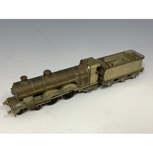 381 - 00 SCALE BRASS KIT MADE 4-4-2 LOCOMOTIVE, POSSIBLEY GNR ATLANTIC