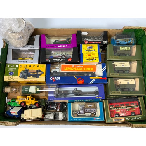 117 - ASSORTED DIECAST MODELS, MANY WITH MORGAN INTEREST, BRUMM, MODEL TIME, CYCLE CAR, PLUS HARRODS MODEL... 