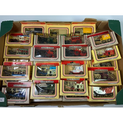 116 - LLEDO, 35 EARLY, MOSTLY HORSE DRAWN COLLECTION MODELS, TRAMS, DAIRY CARTS & BUS